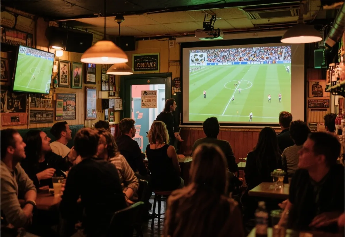 公共观赛氛围示意