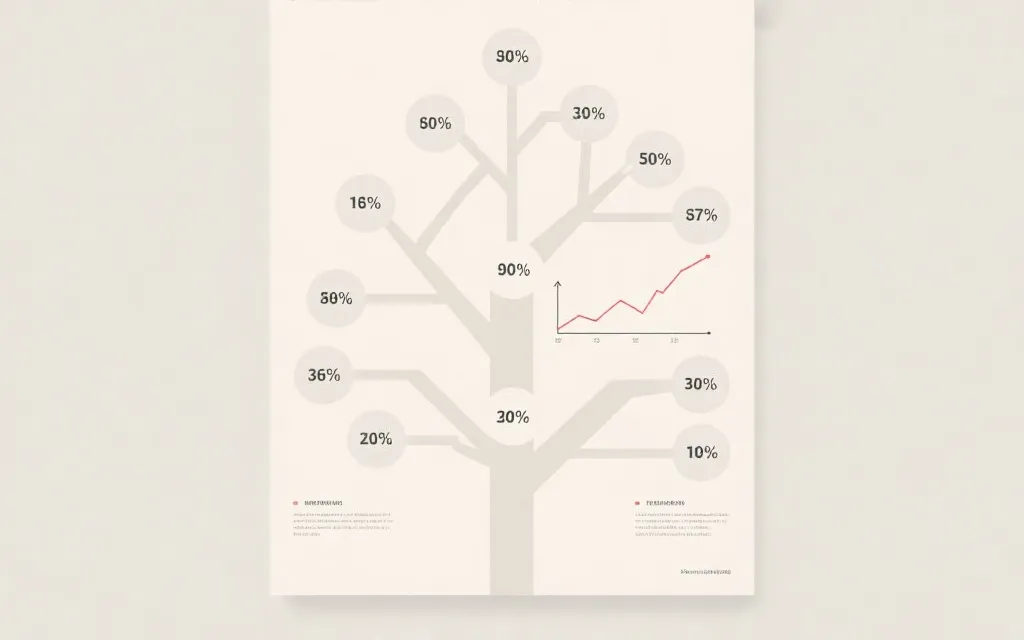淘汰赛对阵树与概率标注，体现晋级路径与不确定性